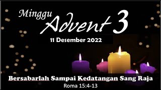 Ibadah Live Streaming | Minggu 11 Desember 2022 | Adven 3 | POUK GKPO Sulaiman |