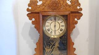 Antique 8 Day E N Welch Gingerbread Parlor Shelf Clock