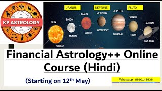 Financial Astrology++ Couse Starting today @ 6 PM.