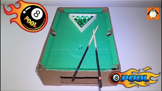 How to make billiards with cardboard🎱How to make billiards/DIY mini billiards table/Wow Paper Crafts