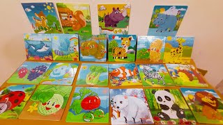 Unboxing and Review of Kid's Wooden Jigsaw Puzzle Games for Children and Kids Paperless Puzzle