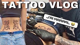 TATTOO VLOG : JE ME FAIS TATOUER LE DOS / ÇA FAIT TROOOP MAL