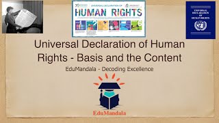 Universal Declaration of Human Rights | Basis and the Content | Political Theory | EduMandala