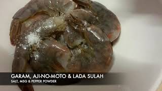 UDANG MENTEGA MASAK SOS CILI | BUTTER PRAWN IN CHILLI SAUCE