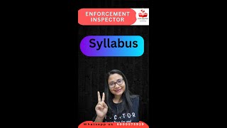 ENFORCEMENT INSPECTOR Syllabus discussion|