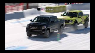 NEW GT7 SNOW racing track Lake Louise -Toyota Tundra truck w snow tire Gran Turismo® 7