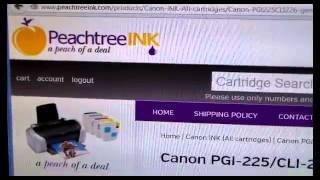 www.peachtreeink.com -Lower priced printer ink for Canon ip4820 & ix6520