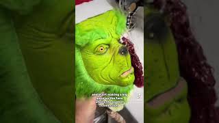 *fake blood* DIY Grinch horror prop #yourameanone #grinch #horror #christmas #gothic #diy #oc #viral