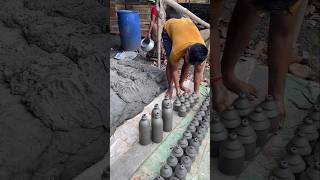 Clay Water Bottle meking in Factory #shorts