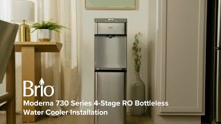 Brio Moderna 730 Series 4-Stage Reverse Osmosis Bottleless Water Cooler I Model# CLPOU730UVRO4