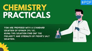 🔵You are provided with standard solution of KMnO4 (M/10) Find out molarity & strength of mohr's salt