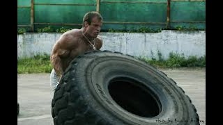 Denis Cyplenkov - Strong man competition - Tyre flipping - Rare unseen footage