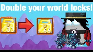 Growtopia|How to double your WorldLock!(Massing)