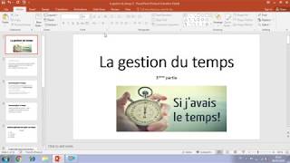 la gestion du temps (3 ième partie)