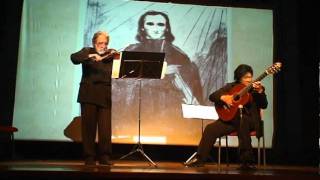 Caprice 24 Paganini - Robert Brown (violin) & Lianto Tjahjoputro (guitar)