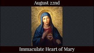 Thu Aug 22 2024 - Immaculate Heart of Mary