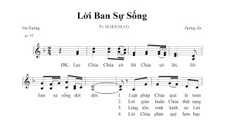 Lời Ban Sự Sống -Thánh Vịnh 18 (Sáng Tác: Tường Ân) - Ca len di | Lyrics