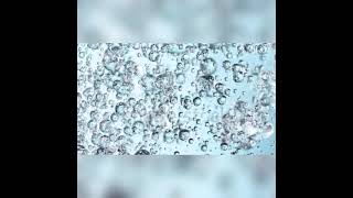 Super Slow Motion Shot of Moving Gel Bubbles in Water on Light Blue Background #shorts