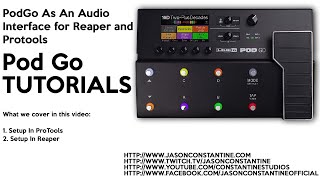 PodGo Live!!  - How To Set Up PodGo As An Audio Interface.