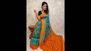 Double ikkat cotton sarees