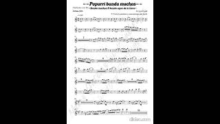 Popurri banda machos - banda machos ft banda agua de la llave (partitura) #musicscore #partitura