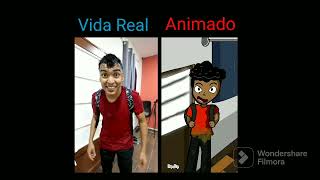 Alfredo Larin Tarea Mojada ( Vida Real VS Animado ) "Cartoon And Real Life" Parte 8