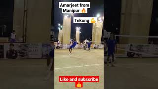 tekong action by Amarjeet from Manipur 🔥#viral #amarjeet #sepaktakraw