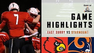 East Surry vs. Starmount Playoffs RD 2 Highlights | Triad HS FB 2019