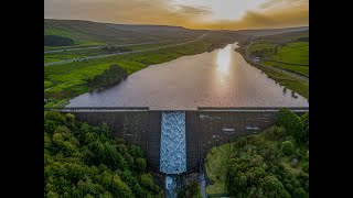 Morning Azkar with drone footage of Booth Wood Reservoir M62 Motorway