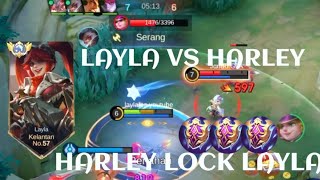 LAYLA VS HARLEY❗BUILD ONE SHOT ENEMY DELETE! HARLEY LOCK LAYLA | build top 1 global Layla