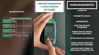 Program Insize de la Unior Tepid – Termohigrometru, aparat de masurat temperatura si umiditatea