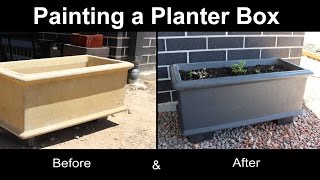 Painting a Planter Box