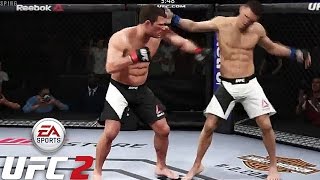 Michael Bisping -Vs- Nick Diaz ☆EA SPORT UFC 2☆