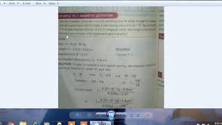 Magnetic Levitation Example  & Assignment 15.1 unit 15 lecture 104