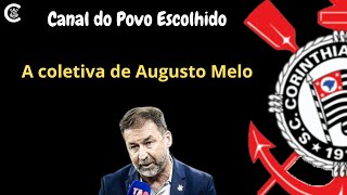 A coletiva de Augusto Melo