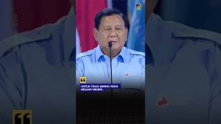 PRESIDEN PRABOWO IMBAU PARA MENTERI UNTUK TIDAK SERING PERGI KE LUAR NEGERI #news #breakingnews