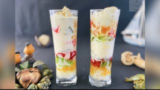 Rainbow Falooda Ice Cream | Summer special Falooda | Easy falooda tower