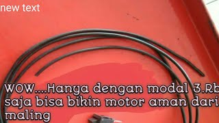 Cara Membuat TOMBOL RAHASIA ANTI MALING Di Motor (MUDAH & SIMPLE)