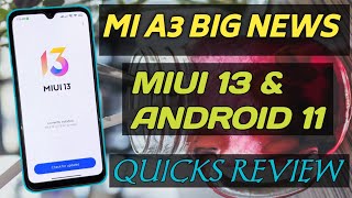 Xiaomi Mi A3 Miui Big Update | Mi A3 Miui 13 Android 11 Best Custom Rom Review