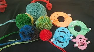 كروشيه طريقه استخدام نول كره الصوف/كره البوم بوم How to make perfect pom pom