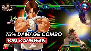 KIM KAPWAN 75%DAMAGE COMBO 🌶 | KOF XIII | PICANTE NATION