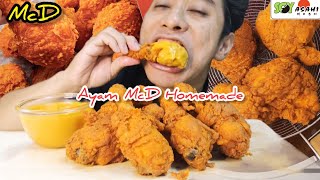 AYAM GORENG SPICY McD HOMEMADE..Menjadi Weh!...Mukbang Asmr