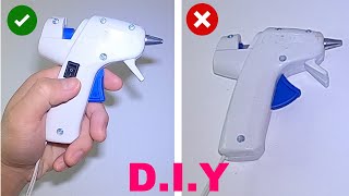 DIY glue gun switch/how to make a hot glue gun at home diy glue gun/add switch ｜Wow Paper Crafts