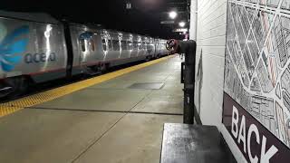 Amtrak Acela Express train to Washington arriving into Back Bay