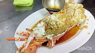 #Lobster steam with #garlic and #chili sauce yummy 😋