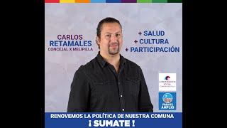 Carlos Retamales Concejal por Melipilla 2021