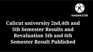 Calicut university result and revaluation result published #shorts