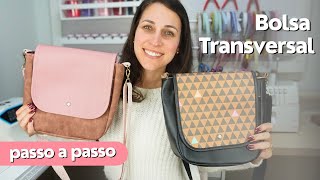 BOLSA TRANSVERSAL em SINTÉTICO | Aprenda a fazer a Bolsa Cairo | Tutorial com dicas | DIY