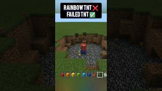 RAINBOW TNT IS AN PRANK 😂🤣 #minecraft #shorts #gaming