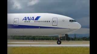 A day at FRA #5: All Nippon Airways (ANA) B777-300 landing RWY 25R